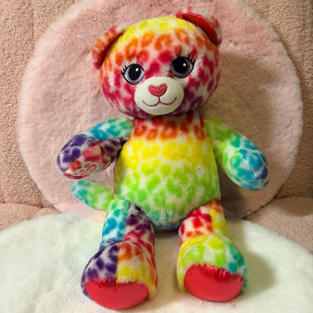 Build-A-Bear Leopard Rainbow Bear